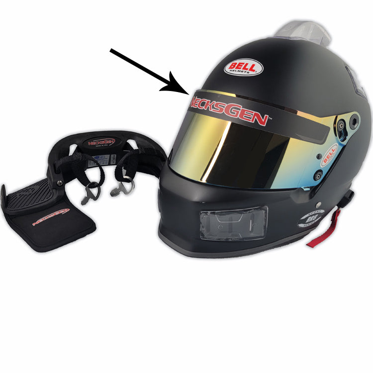 bell auto helmet accessories Helmet Visor Decal – NecksGen Inc